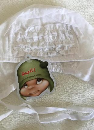 Біла шапочка для немовляти pupill