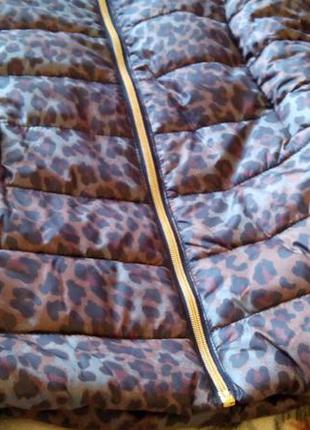 Леопардовая куртка (без утеплителя)3 фото