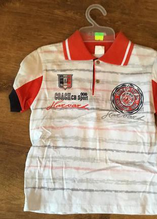 Стильна футболка-поло для хлопчика на гудзиках