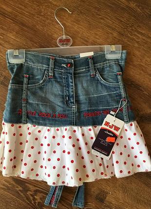 Модна джинсова спідниця для дівчинки