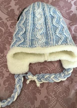Зимняя шапочка на подкладке для ребенка