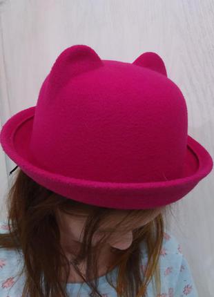 Фетровая шляпка на модницу2 фото