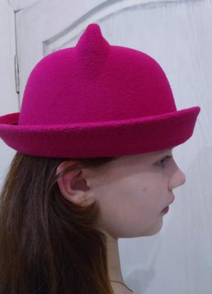 Фетровая шляпка на модницу1 фото
