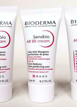 Bb-крем биодерма для чутливої шкіри з почервонінням bioderma sensibio ar bb cream spf 30