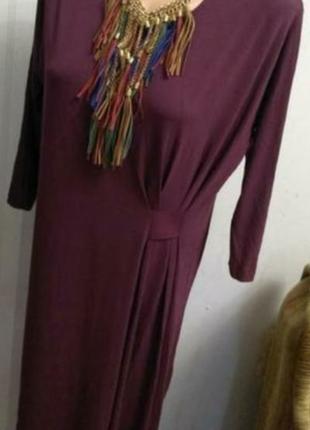 Ошатне трикотажне плаття міді вільного крою