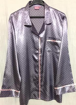 Пижамный жакетик в горошек xxl