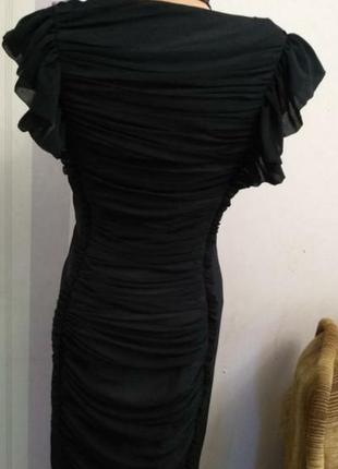 Нарядное платье гранж  футляр с фатином на хс с3 фото