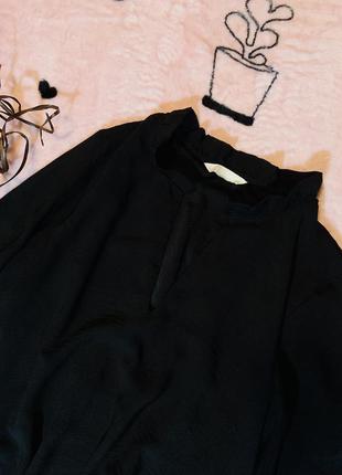 Маленькое чёрное платье h & m hm шифоновое короткое мини2 фото