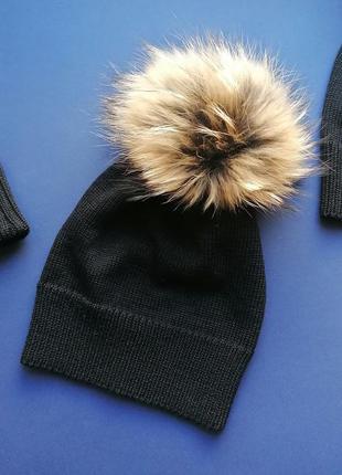 В'язані зимові шапки10 фото
