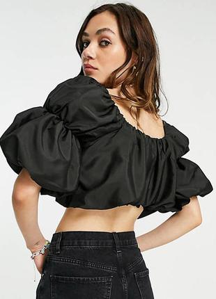 Шикарный топ блуза с рукавом фонариком1 фото
