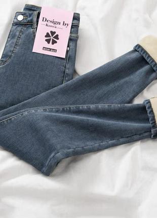 Женские джинсы скинни на утеплении термоподкладке2 фото