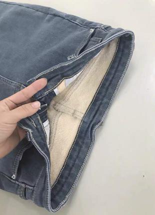 Женские джинсы скинни на утеплении термоподкладке7 фото