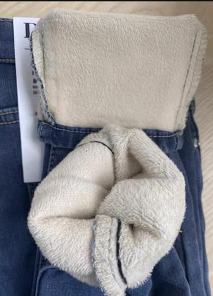 Женские джинсы скинни на утеплении термоподкладке8 фото