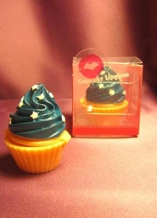 Стильный и сладкий капкейк бальзам для губ, в виде мороженого -рожка))