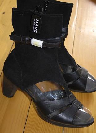 37 и 41 разм. marc оригинал босоножки. кожа и замша