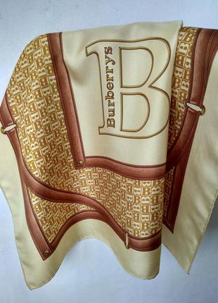 Шелковый  коллекционый платок burberrys burberry,  оригинал2 фото