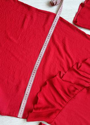 Сукня гарядное червоне штучний шовк9 фото