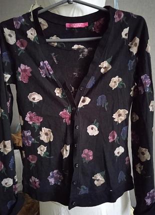 Котонові кофточка квітковий принт