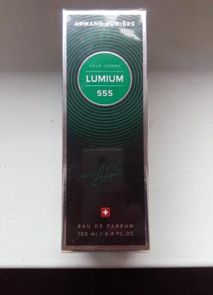 Парфюмированная вода мужская armand lumiere lumium pour homme 555