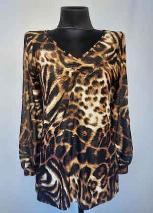 Суперціна. стильна кофточка блуза, леопард. туреччина. нова, р. 42-441 фото