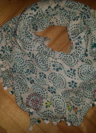 Большой батистовый шарф палантин от dayaday!1 фото