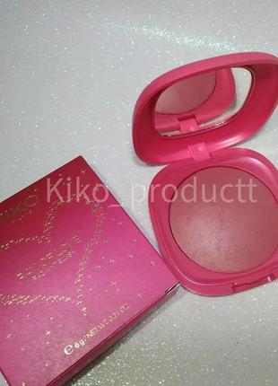 Запечені рум'яна з сяючим фінішом kiko ray of love radiant blush