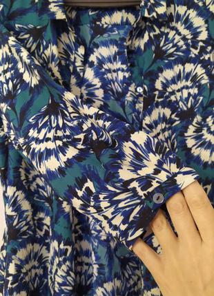 Шикарне квітчасте плаття на гудзиках з кишенями3 фото