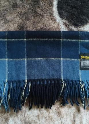 Johnstons of elgin теплый кашемировый шарф шотландия.2 фото