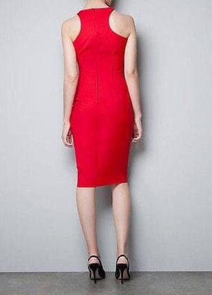 Красное платье zara3 фото