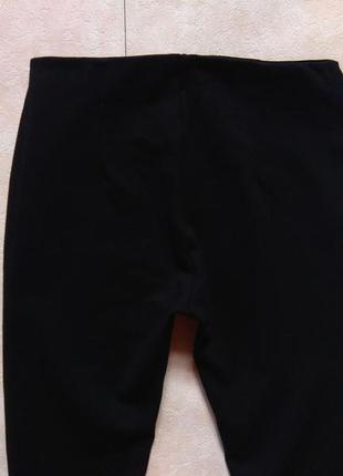 Плотные черные леггинсы штаны скинни с высокой талией amisu, 38 pазмер.2 фото