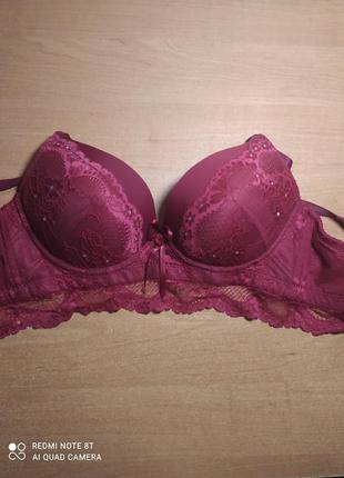 Бюстралтер, бюстье кружевной на поролоне fnniss