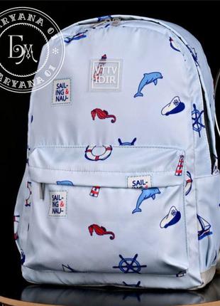 Оригінальний рюкзак дельфін / голубий3 фото