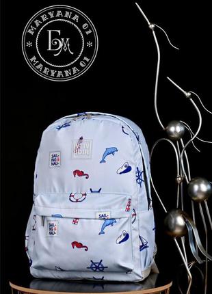 Оригінальний рюкзак дельфін / голубий5 фото