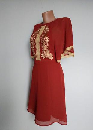 Оригинальное платье с вышивкой + кружево. asos 10(38)3 фото