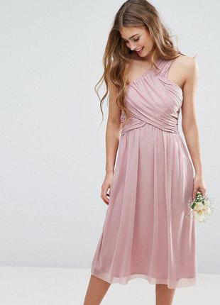 В наличии пыльно розовое платье для дружки zara