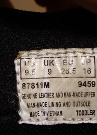 Классные черные комбинированные утепленные кожаные ботинки timberland 26 1/2 р.4 фото