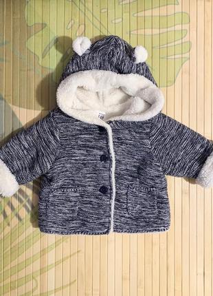 Теплый детский кардиган gap baby, 3-6м