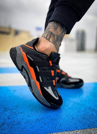 Adidas niteball "black/orange " ❄️ мужские кроссовки адидас