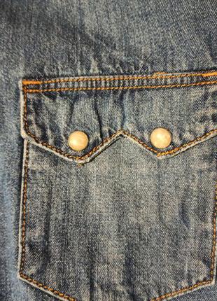 Джинсовая рубашка denim by h&m 4