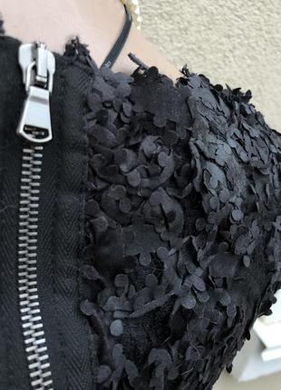 Чёрная,ассиметричная блуза,туника,люкс бренд,masnada6 фото