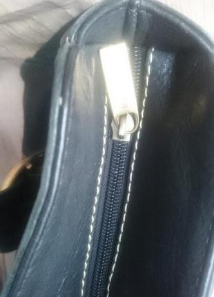 Bergamo genuine leather сумка кожаная черная,мягкая5 фото