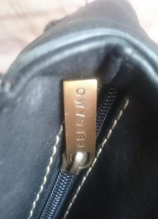 Bergamo genuine leather сумка кожаная черная,мягкая7 фото