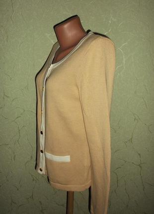 Кофта пуловер беж стильный джемпер р. s- м - h&m2 фото