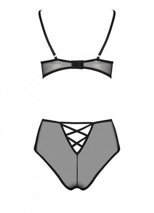 Lovelia bikini комплект нижньої білизни сіточка,принт,шнурівка,5 фото