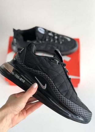 Зимние мужские кроссовки nike air mx 720 818 black(термо)