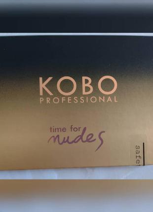 Палетка тіней kobo professional time for nudes1 фото