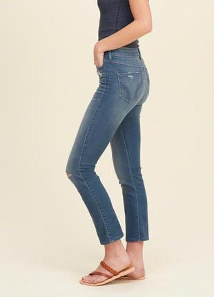 Укорочені джинси з високою талією hollister2 фото