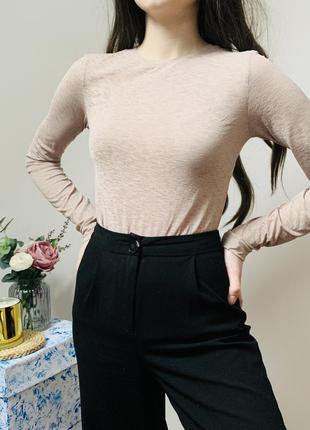 Лонгслив тонкий меланж