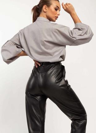 Штани з натуральної шкіри