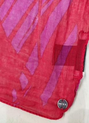 Mexx большой красный тонкий палантин, шарф, 100% коттон3 фото